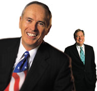 Images: David M Kelly, Chairman, President and CEO of Matthews International Corporation with Curtin Hunter, Vice President, Citizens Bank of Pennsylvania.