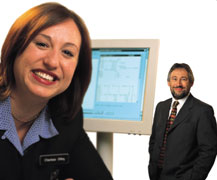 Image: Ceriese Otley, Customer Service Officer, NatWest and Andy Davis, Senior Development Manager, Branch Platform Integration